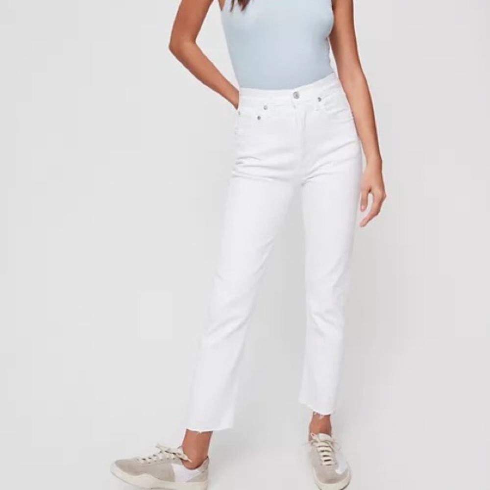 AGOLDE RILEY HIGH RISE STRAIGHT CROP